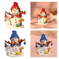 Christmas Snowman Trinket Box