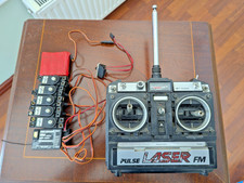 JRC. Pulse Laser FM 35MHz FM Airplane Transmitter ,Receiver and servos