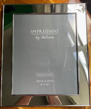 Impressions by Juliana - Shiny Silverplated Frame with Raised Edges 8x10 