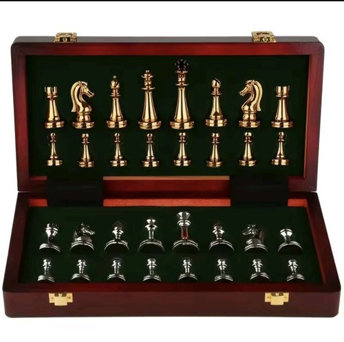 Deluxe wooden folding - wooden, chess