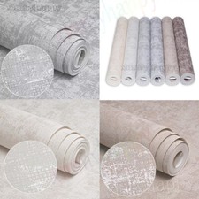 Concrete Effect Wallpaper Industrial Plain Textured Features Bedroom Wall Paper