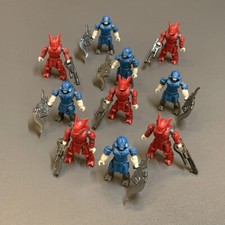 10 Mega Construx Halo BLUE & RED Brutes warrior figures BLOKS UNSC Gungoose  #3