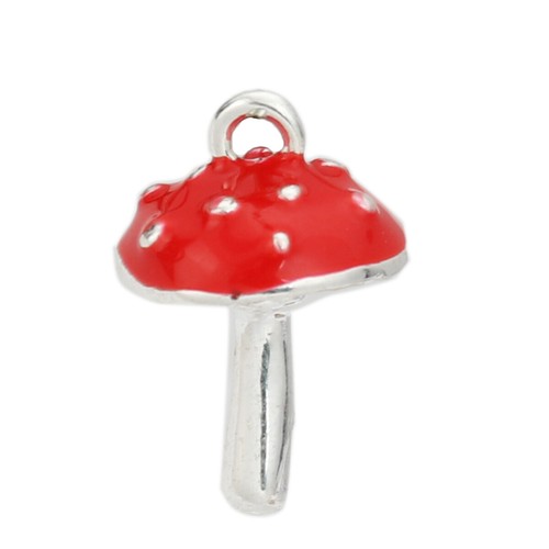 Toadstool mushroom charms - charms,