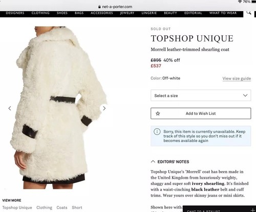Topshop unique leather - topshop,