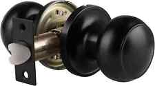Probrico Black Passage Door Knobs, Stainless Steel Interior Door Knobs, Keyless
