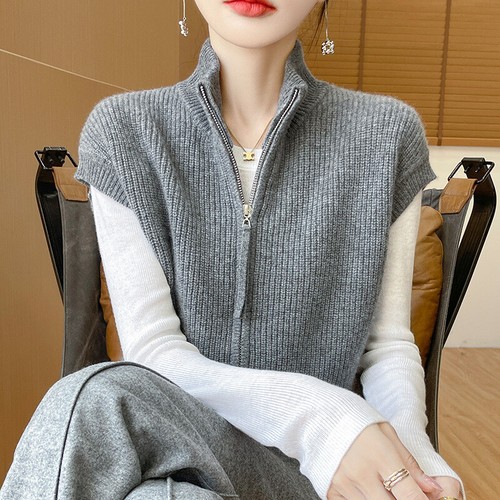 Lady knit vest - knit,