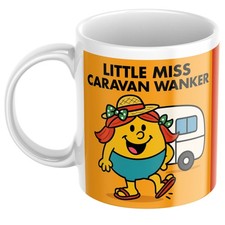 Funny Mug For Her Wife Mum Grandma Friend Little Miss Caravan Wanker Rude Gift
