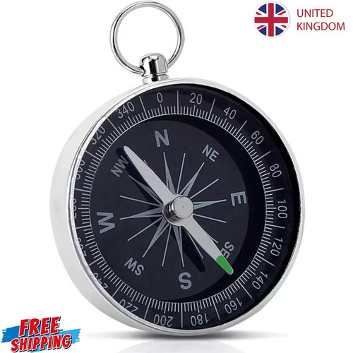 Pocket compass vintage brass - compass,