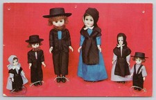 1963 Amish Dolls Postcard