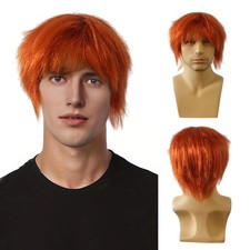 UILYNIU Mens Wig Ginger Wig