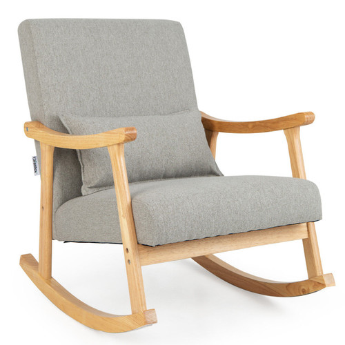 Upholstered rocking chair with - upholstered,