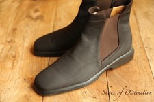 Bally Brown Rough Out Suede Chelsea Boots UK 9.5 E US 10.5 E EU 43.5