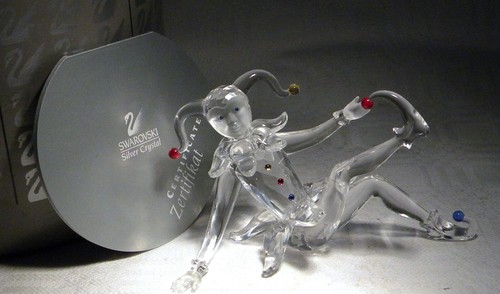 Swarovski crystal jester - crystal,