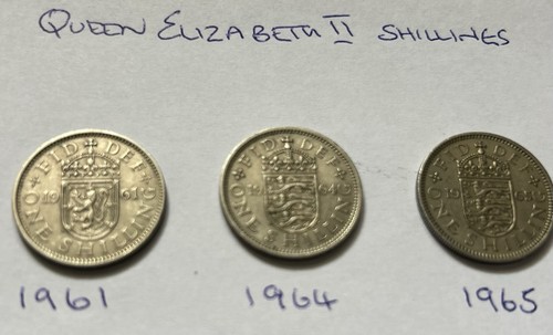 Elizabeth shilling coin lot - elizabeth,