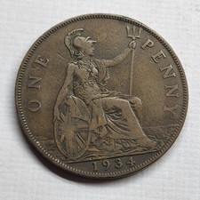 1934 George V One Penny –