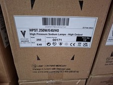 Pack of 12 High Pressure Sodium 250W E40 Screw Cap High Output Lamp