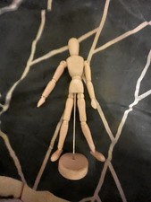 ARTISTS WOODEN MANNEQUIN,JOINTED,POSABLE,FIGURE DRAWING,PAINTING,ART,LIFE STUDY,