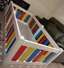 Tekplas Baby & Todler Childs Playpen 6 Panel Multi Coloured 214cm x 110cm x 60cm