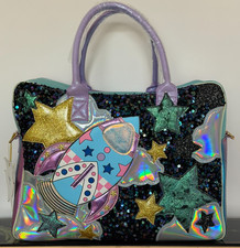 Irregular Choice Space Dust Holiday Weekend Luggage Travel Extra Large Bag Rare