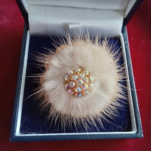 Vintage 50s mink white - white, fur