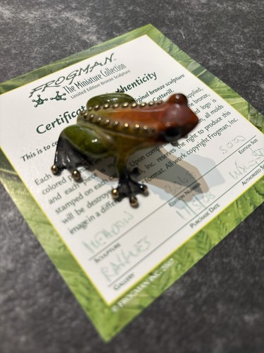 Tim cotterill bronze frog - cotterill,