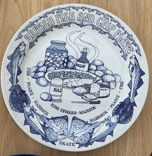 John Buck Vintage Mid-Century British Fish and Chip Plate
