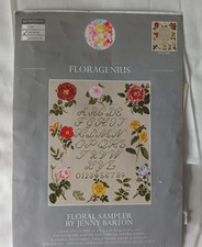 Floral Cross Stitch Sampler By