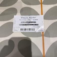 Stevie Wonder Used Ticket Stub
