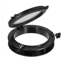 Black Round Portholes Plastic