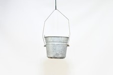 Vintage zinc galvanized bucket - galvanized,