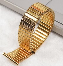 20mm Lug Gold Stainless Steel Watch Strap Band Expand Stretch Expandable 20 W8