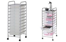 10 Plastic Drawer Chrome