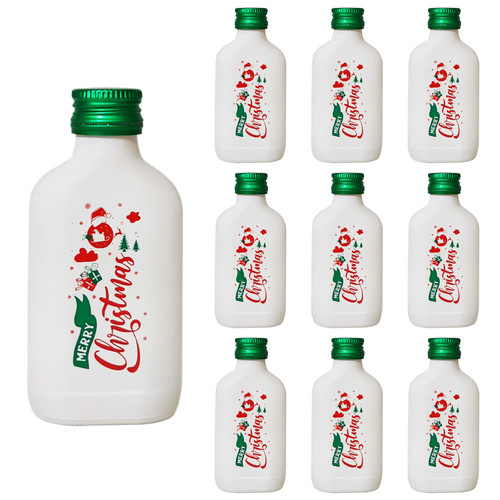100 christmas glass flask - ml,
