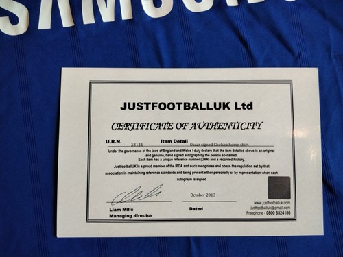 Oscar signed chelsea home - oscar,