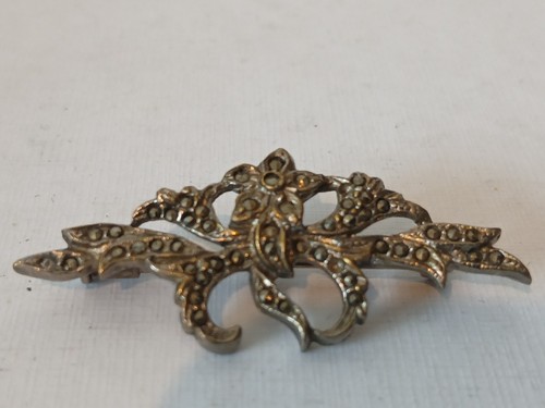 Vintage marcasite and clear - marcasite,