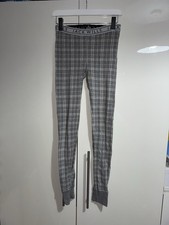 Jack Wills Grey check leggings With Elasticated  Waist size UK 8