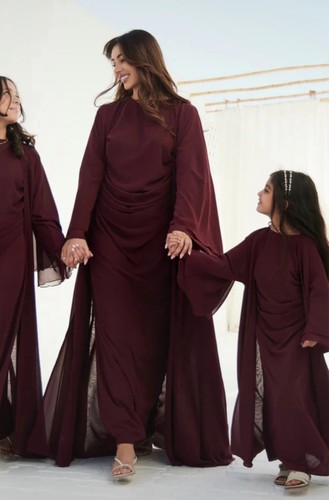 Kareem maroon abaya - kareem,