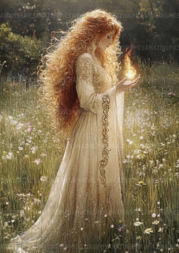 Brigid celtic goddess - celtic, art