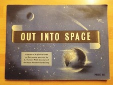 Very Good 1958 Out into Space Full Album Brooke Bond  50 Tea Cards Planets