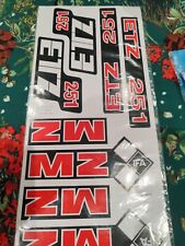MZ ETZ 251 Stickers Set 9 Pcs