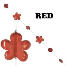 2 Red Butterfly Curtain Tie Backs 65cm Wire string Fabric Drape Tiebacks  Jones