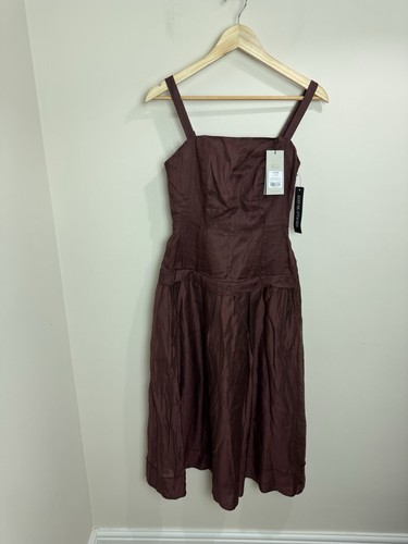 Mint velvet brown linen drop - mint,