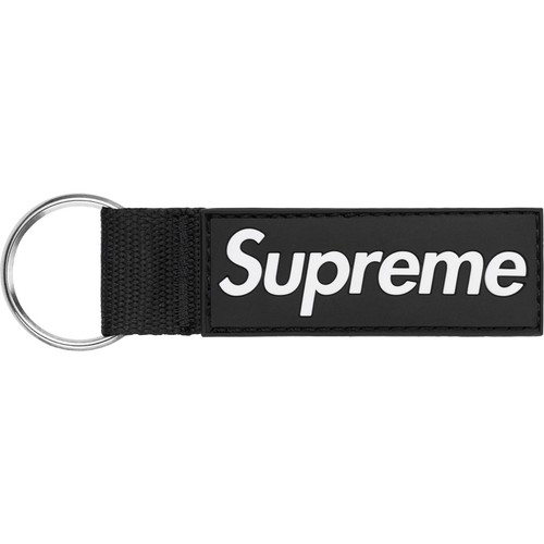 Supreme webbing keychain black - webbing,