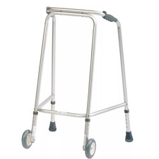 Premium Ultra Lightweight Walker Mobility Aid Walking Frame with Wheels Used