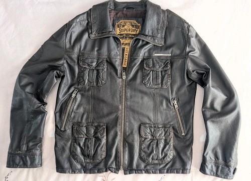 Mens superdry brown - superdry, leather