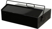 Metal hot ash bucket with - hot,