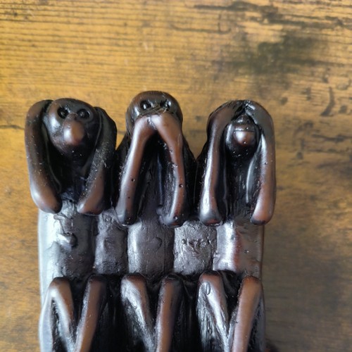 Quality stone wise monkeys - "3, monkeys"