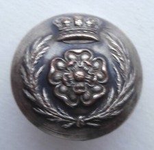 Nice Victorian Royal Lancashire Militia Officers Large 25mm Button By Jennens