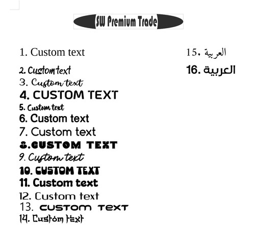 Personalised custom text - personalised,
