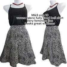 VGC M&S UK10 W29" lightweight fit & flare swing skirt mod swingdance rock n roll